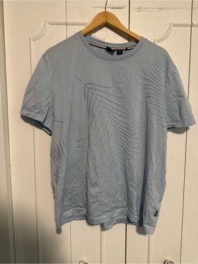 Boss Light Blue Short Sleeve Crew Neck T-Shirt